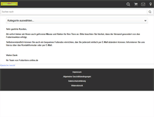Tablet Screenshot of futtertiere-online.de